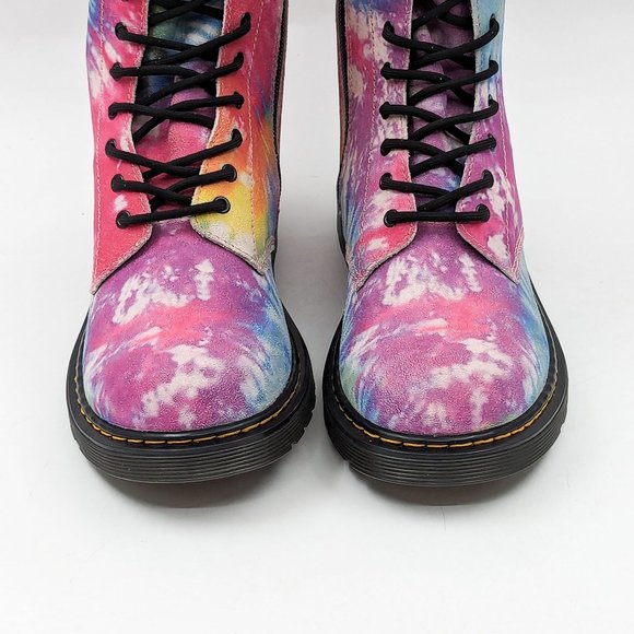 Dr Martens Unisex 1460 Y Multicolored Suede 8-Eyelet Lace-up Combat Boots M6 W7 - Picture 11 of 12